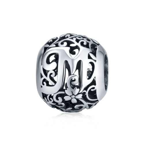 Przejdź do produktu CHARMS - SREBRO 925 - KULKA - LITERA M