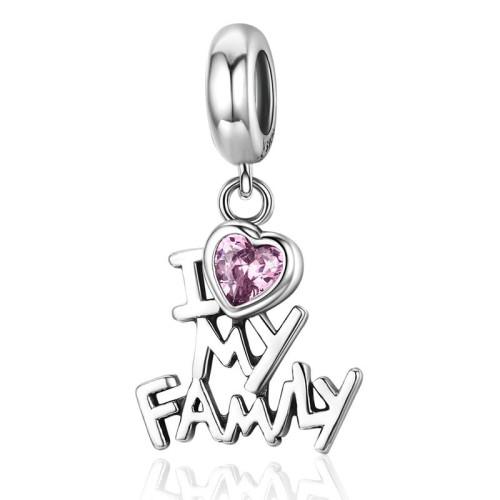 Przejdź do produktu CHARMS - SREBRO 925 - SERCE - LOVE MY FAMILY