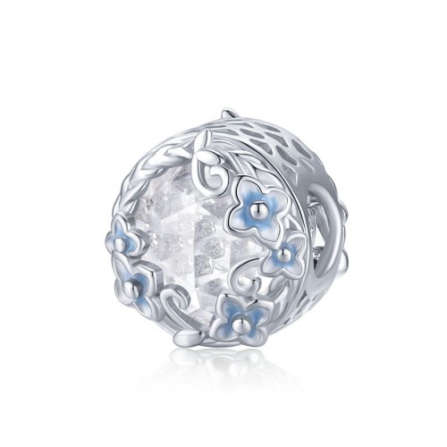 Przejdź do produktu CHARMS - SREBRO 925 - KRYSZTAŁ - KWIATY