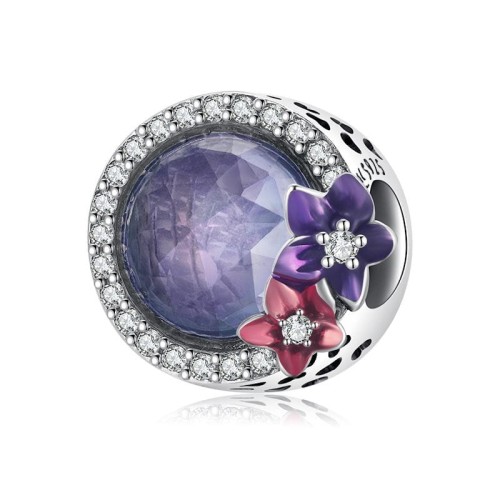 Przejdź do produktu CHARMS - SREBRO 925 - KRYSZTAŁ - KWIATY 