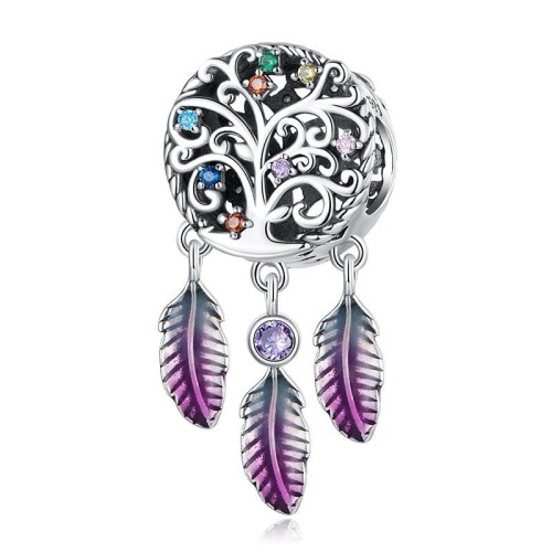 Przejdź do produktu CHARMS - SREBRO 925 - ŁAPACZ SNÓW - DRZEWO 