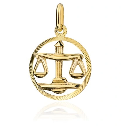 Przejdź do produktu ZŁOTA ZAWIESZKA 585 ZNAK ZODIAKU WAGA