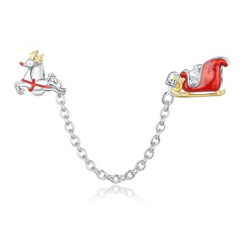 Przejdź do produktu CHARMS - SREBRO 925 -RENIFER - ŚWIĘTY MIKOŁAJ - BOŻE NARODZENIE 