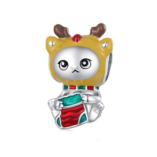 Przejdź do produktu CHARMS - SREBRO 925 - RENIFER - BOŻE NARODZENIE 