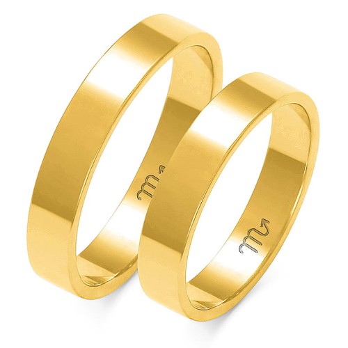 Przejdź do produktu Złote Obrączki - Klasyczne - 4 mm 