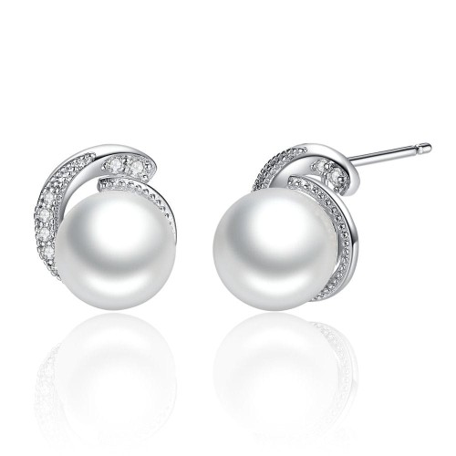 Przejdź do produktu KOLCZYKI - SREBRO 925 -PERŁA - ELEGANCKIE 