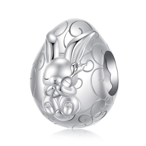Przejdź do produktu CHARMS - SREBRO 925 - PISANKA JAJKO ZAJĄCZEK