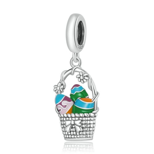 Przejdź do produktu CHARMS - SREBRO 925 - PISANKA KOSZYK