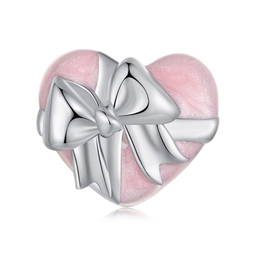 Przejdź do produktu CHARMS - SREBRO 925 - SERCE WSTĄŻKA