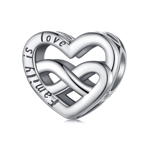 Przejdź do produktu CHARMS - SREBRO 925 - SERCE FAMILY