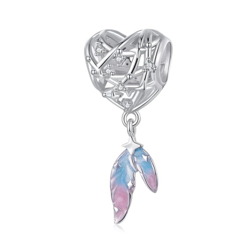 Przejdź do produktu CHARMS - SREBRO 925 -SERCE ŁAPACZ SNÓW