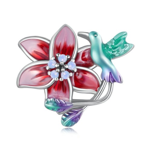 Przejdź do produktu CHARMS - SREBRO 925 - KWIAT PTAK