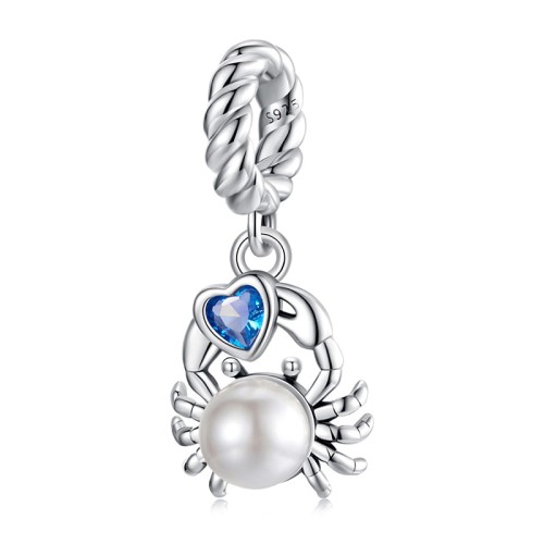 Przejdź do produktu CHARMS - SREBRO 925 - KRAB SERCE 