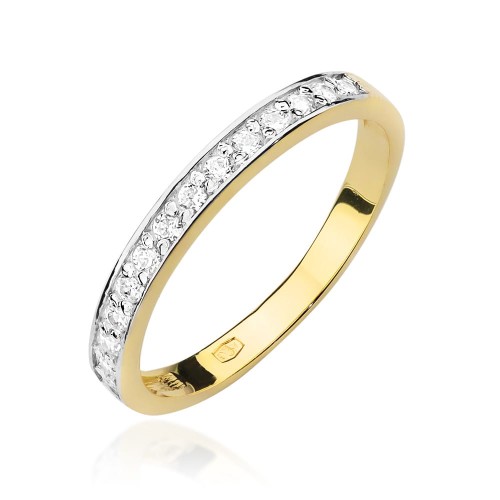 Przejdź do produktu Złoty Pierścionek z Diamentami 0.203ct