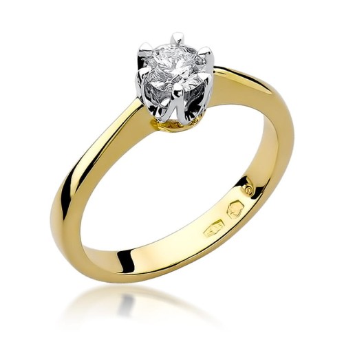 Przejdź do produktu Złoty Pierścionek z Diamentem 0.25ct