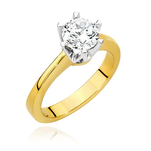 Przejdź do produktu Złoty Pierścionek z Diamentem 0.70ct