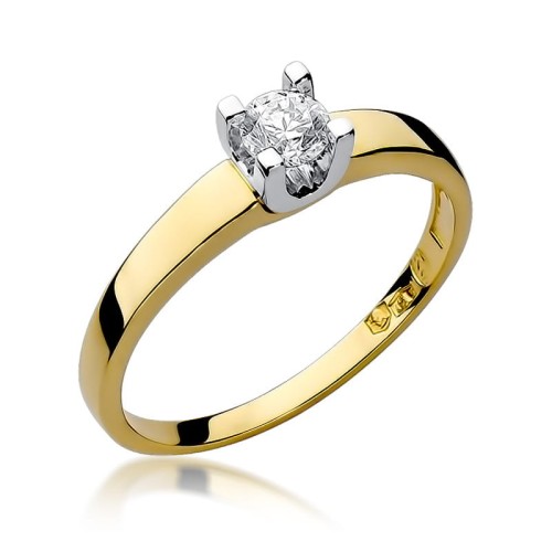 Przejdź do produktu Złoty Pierścionek z Diamentem 0.25ct