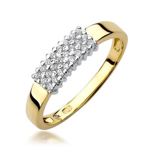 Przejdź do produktu Złoty Pierścionek z Diamentami 0.206ct