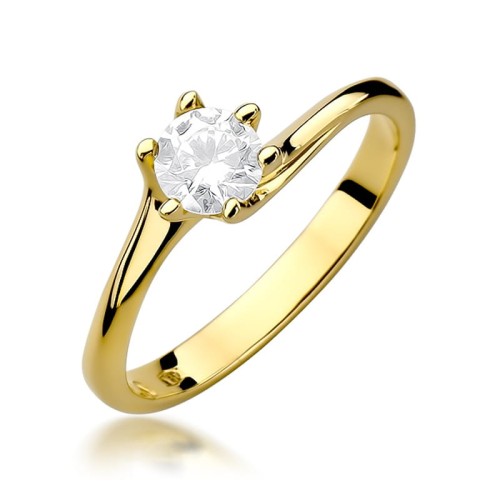 Przejdź do produktu Złoty Pierścionek z Diamentem 0.50ct