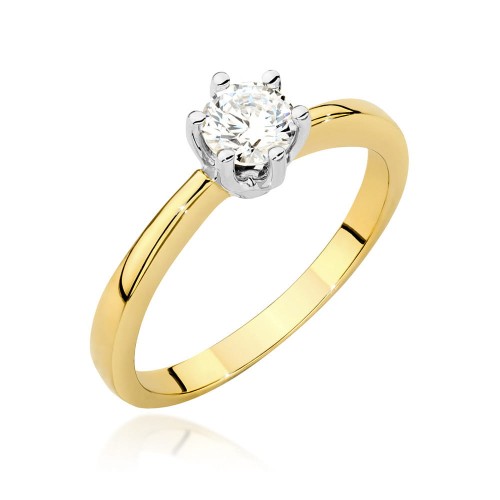 Przejdź do produktu Złoty Pierścionek z Diamentem 0.40ct