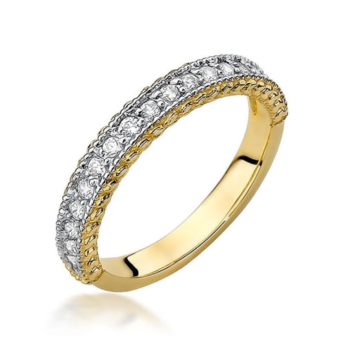 Przejdź do produktu Złoty Pierścionek z Diamentami 0.247ct