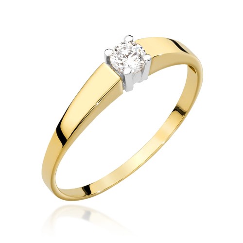 Przejdź do produktu Złoty Pierścionek z Diamentem 0.25ct