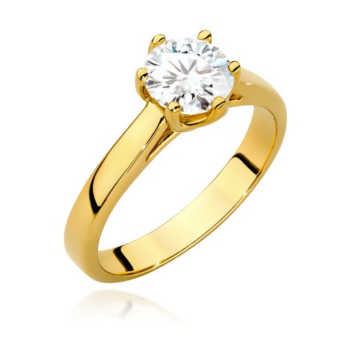 Przejdź do produktu Złoty Pierścionek z Diamentem 1.00ct