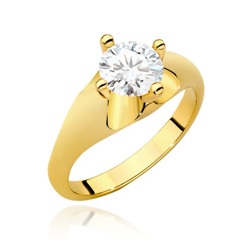 Przejdź do produktu Złoty Pierścionek z Diamentem 1.00ct