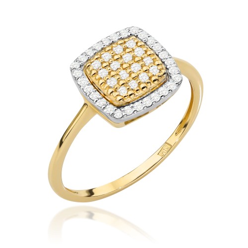 Przejdź do produktu Złoty Pierścionek z Diamentami 0.278ct