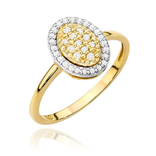 Przejdź do produktu Złoty Pierścionek z Diamentami 0.20ct