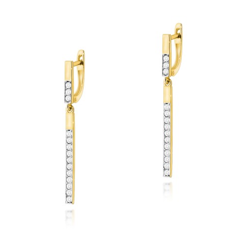 Przejdź do produktu Złote Kolczyki z Diamentami 0.56ct