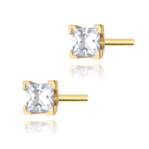 Przejdź do produktu Złote Kolczyki z Diamentem 0.30ct