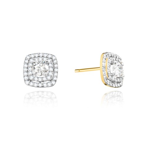 Przejdź do produktu Złote Kolczyki z Diamentami 1.00ct