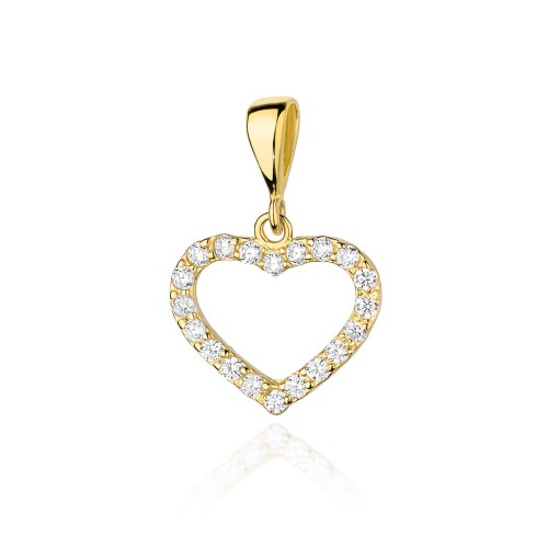 Przejdź do produktu Złota Zawieszka Serce z Diamentami 0.29ct