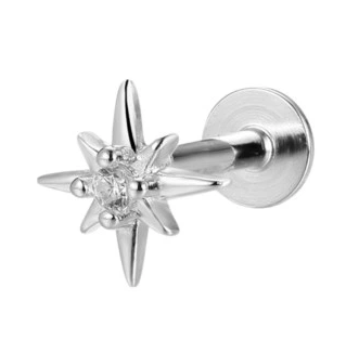 Przejdź do produktu SREBRNE KOLCZYKI SREBRO 925 PIERCING HELIX GWIAZDA