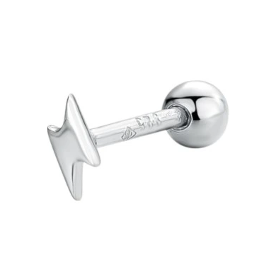 Przejdź do produktu SREBRNE KOLCZYKI SREBRO 925 PIERCING HELIX PIORUN
