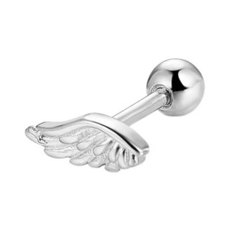 Przejdź do produktu SREBRNE KOLCZYKI SREBRO 925 PIERCING HELIX SKRZYDŁO