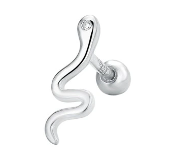 Przejdź do produktu SREBRNE KOLCZYKI SREBRO 925 PIERCING HELIX WĄŻ