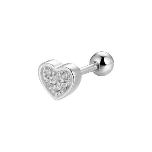 Przejdź do produktu SREBRNE KOLCZYKI SREBRO 925 PIERCING HELIX SERCE