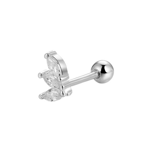 Przejdź do produktu SREBRNE KOLCZYKI SREBRO 925 PIERCING HELIX LISTEK