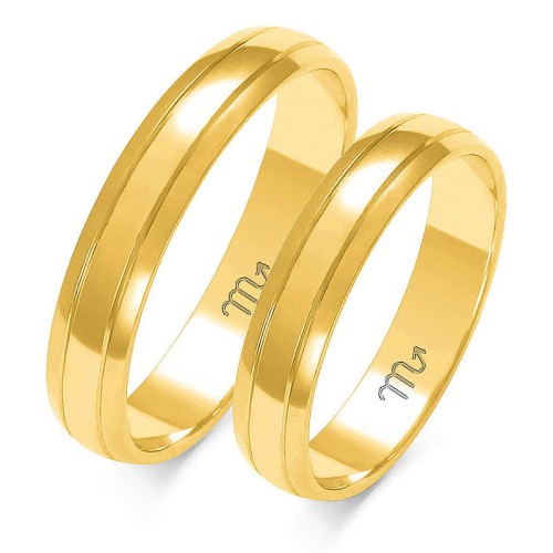 Przejdź do produktu Złote Obrączki - Klasyczne - 4 mm